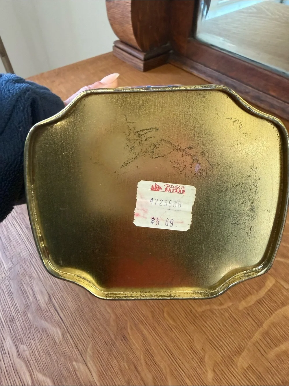 VTG Duckworth's Pure Baking Powder Storage Tin w Graphics